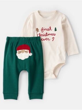 Carter's • NWT 2 PC set. My first Christmas ever with matching knit pants